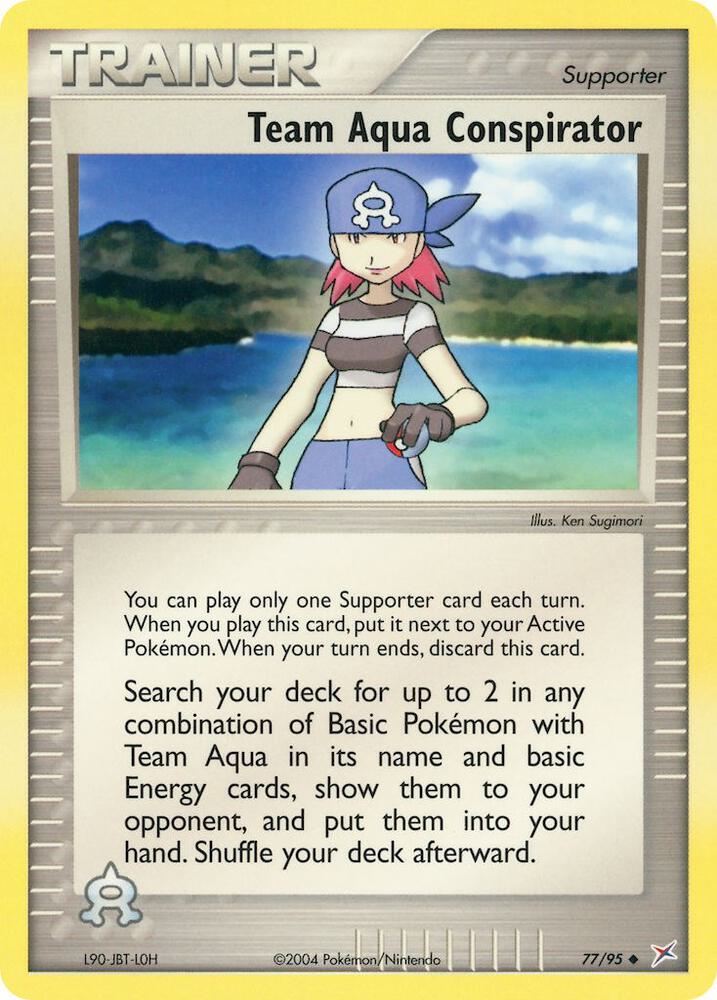 Team Aqua Conspirator | EX Team Magma vs Team Aqua #77/95