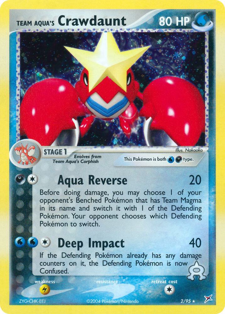 Team Aqua's Crawdaunt - 2/95 | EX Team Magma vs Team Aqua #2/95