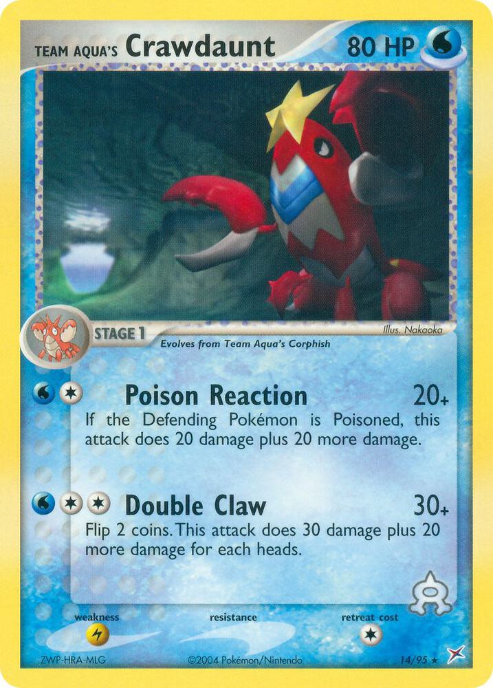 Team Aqua's Crawdaunt - 14/95 | EX Team Magma vs Team Aqua #14/95