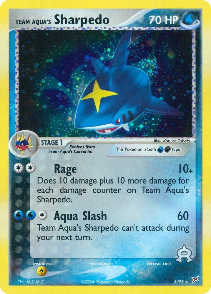 Team Aqua's Sharpedo - 5/95 | EX Team Magma vs Team Aqua #5/95