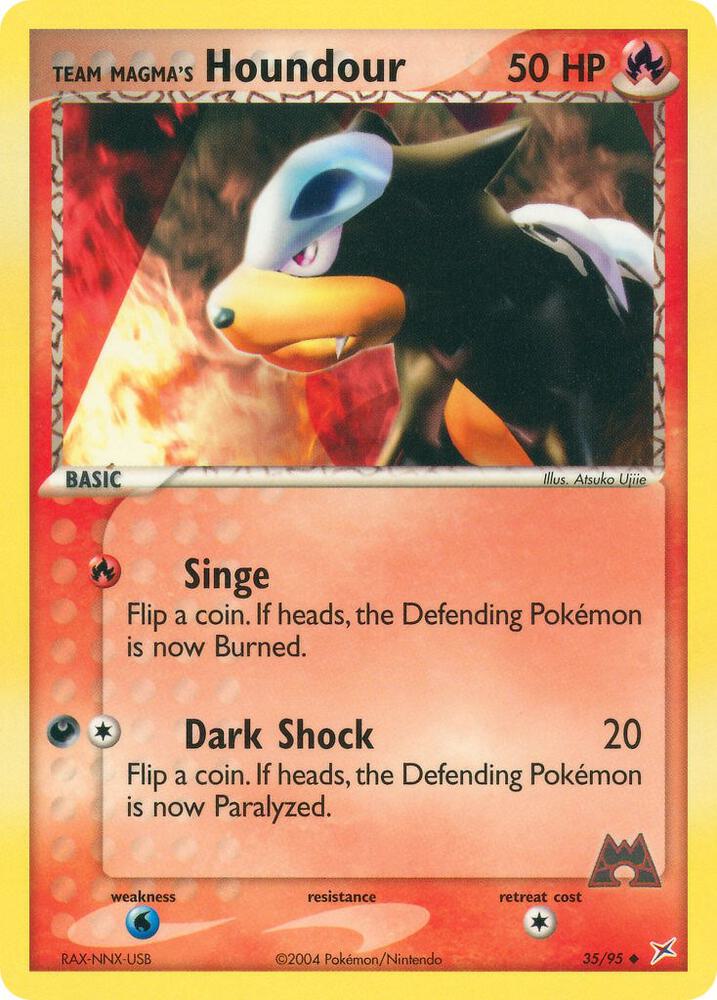 Team Magma's Houndour - 35/95 | Team Magma vs Team Aqua #35/95