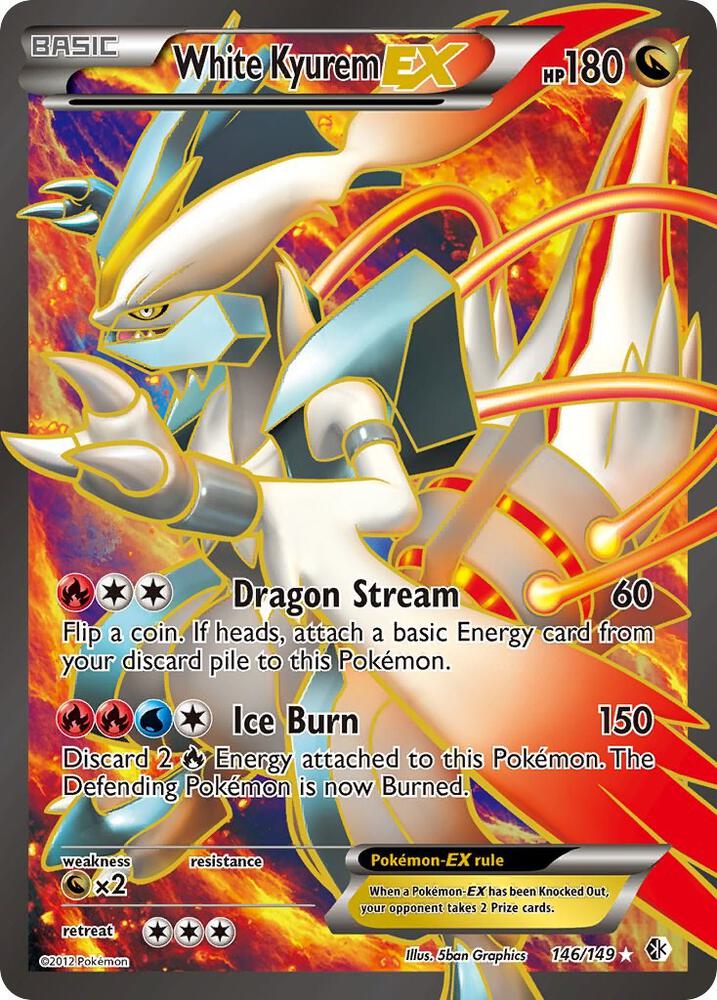 White Kyurem EX (146 Full Art) | Boundaries Crossed #146/149