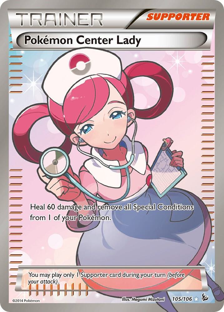 Pokemon Center Lady (105 Full Art) | XY - Flashfire #105/106