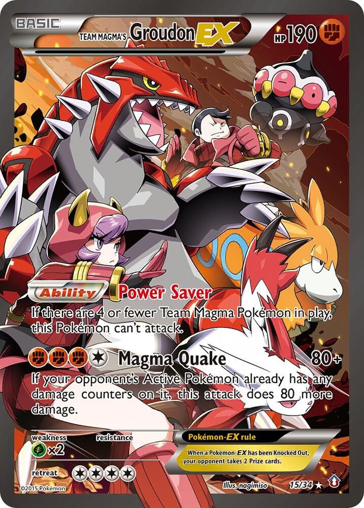 Team Magma's Groudon EX | Double Crisis #15/34