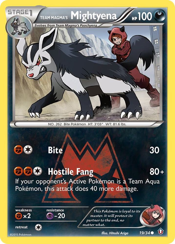 Team Magma's Mightyena | Double Crisis #19/34