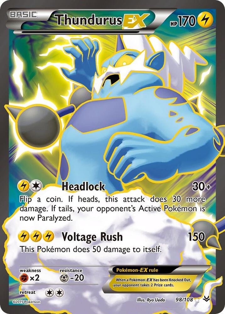 Thundurus EX (98 Full Art) | XY - Roaring Skies #98/108