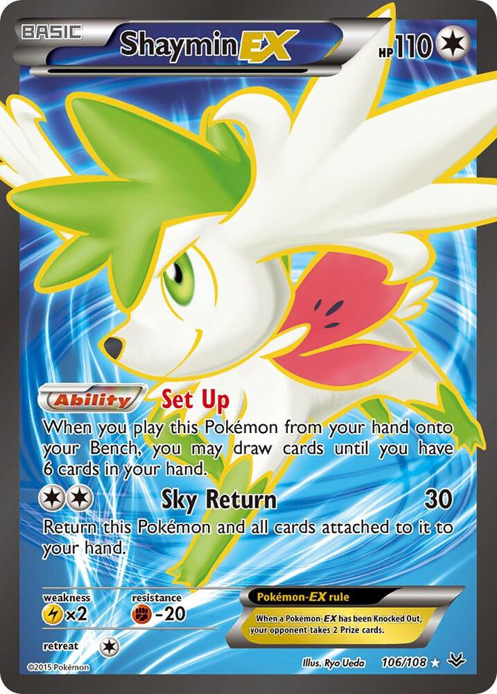 Shaymin EX (106 Full Art) | XY - Roaring Skies #106/108