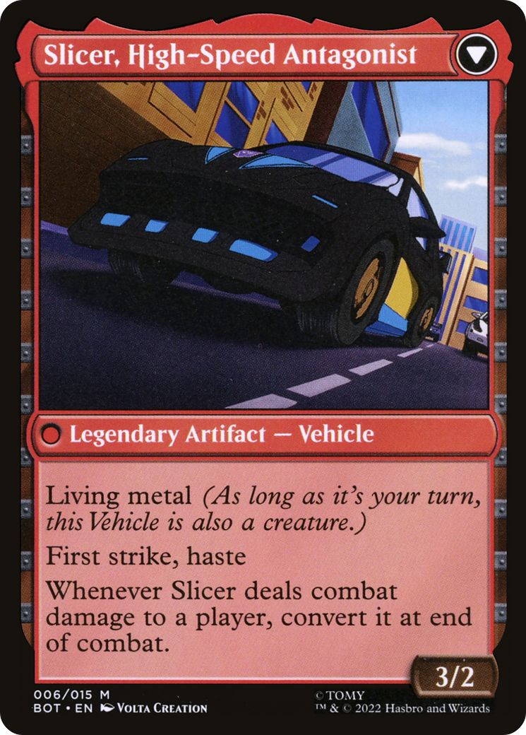 Slicer, Hired Muscle // Slicer, High-Speed Antagonist | Universes Beyond: Transformers #6