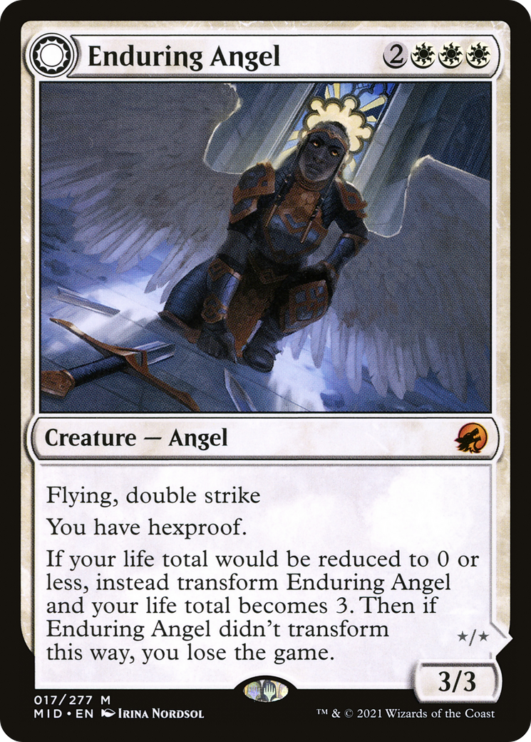 Enduring Angel // Angelic Enforcer | Innistrad: Midnight Hunt #17