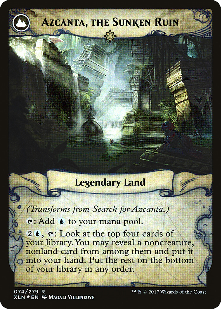 Search for Azcanta // Azcanta, the Sunken Ruin | Prerelease Cards #74
