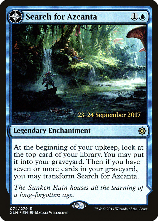 Search for Azcanta // Azcanta, the Sunken Ruin | Prerelease Cards #74