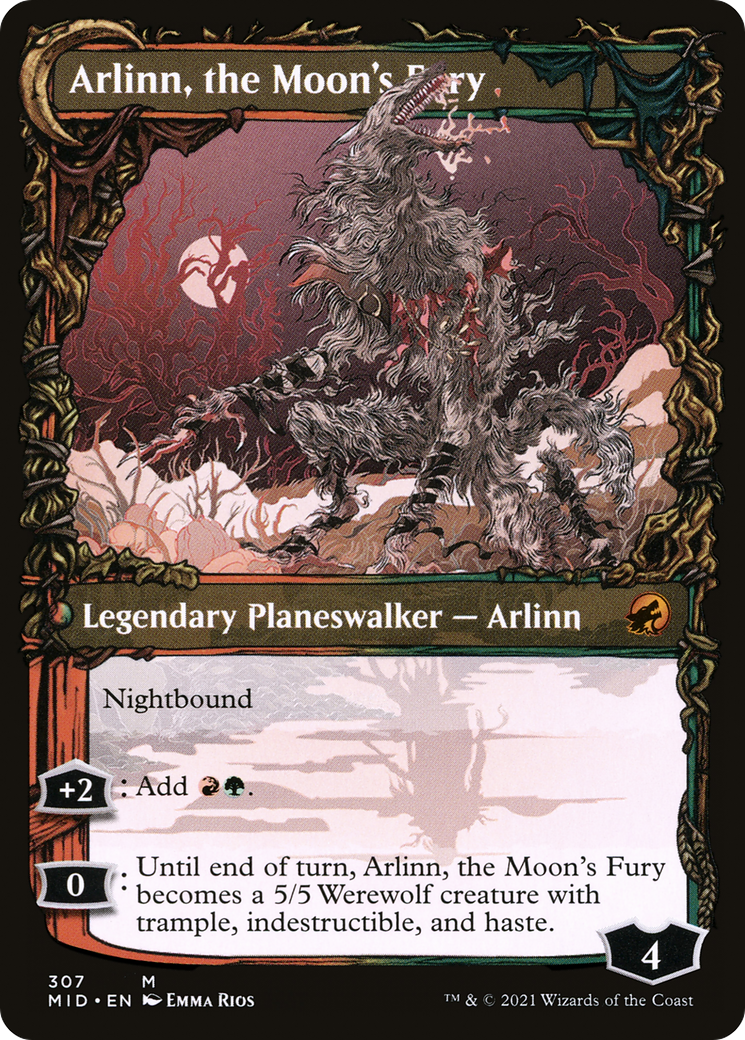 Arlinn, the Pack's Hope // Arlinn, the Moon's Fury | Innistrad: Midnight Hunt #307