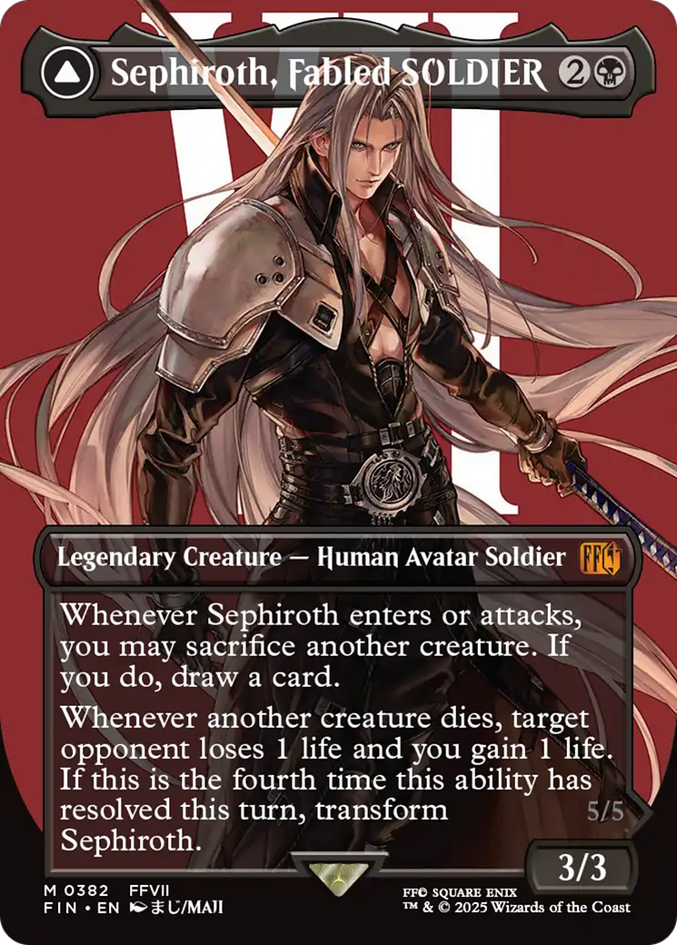 Sephiroth, Fabled SOLDIER // Sephiroth, One-Winged Angel | FINAL FANTASY #382